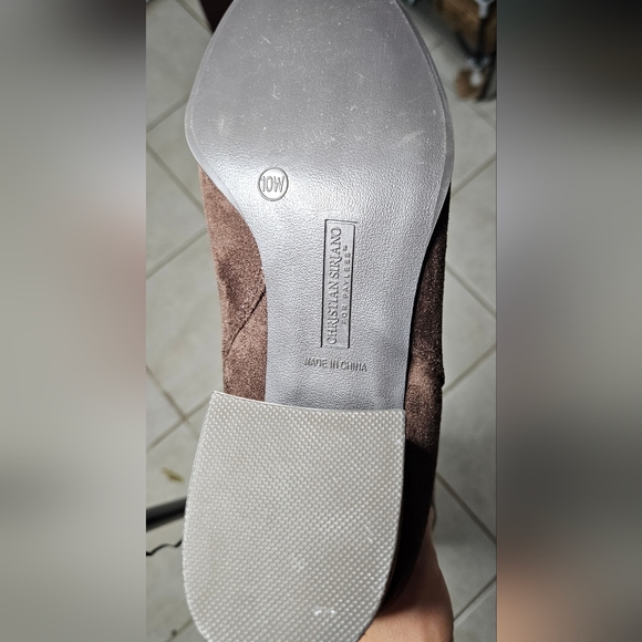 Christian Siriano Payless Dark Brown Faux Suede Thigh-high Boots Size 10Wide - Picture 8 of 14